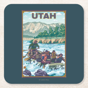 RaftingUtah Kartonnen Onderzetters