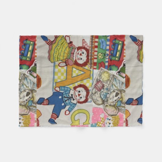 Rag Doll Baby Blanket Fleece Deken (Voorkant (Horizontaal))