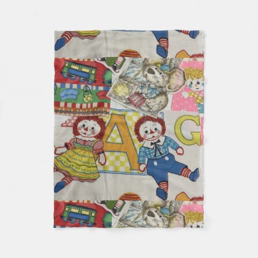 Rag Doll Baby Blanket Fleece Deken (Voorkant)