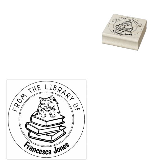 Rag Doll Cat, boek uit de bibliotheek van Rubberstempel (Gestempeld)