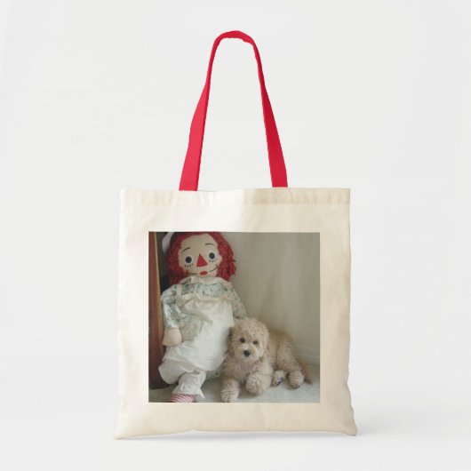  Rag Doll & Cockapoo Puppy Dog Fotografie Tote Bag (Voorkant)