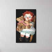 Rag Doll en Teddy Bear Canvas Afdruk (Voorkant)
