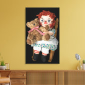 Rag Doll en Teddy Bear Canvas Afdruk (Insitu (Woonkamer))