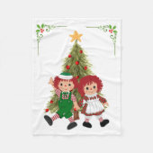 Rag Doll Kerstmis Blanket Fleece Deken (Voorkant)