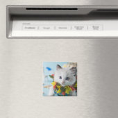 Rag Doll Kitten en Summer Vacation Magneet (Insitu (Vaatwasser))