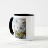 Rag Doll Kitten en Summer Vacation Mok (Voorkant links)