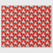 Rag Doll met Daisies op Polka Dots Cadeaupapier (Vlak)