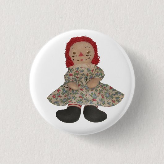 Rag Doll Pin Ronde Button 3,2 Cm (Voorkant)