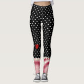 Rag Doll Polka Dots, Stripes en Hearts Leggings (Voorkant)