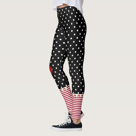 Rag Doll Polka Dots, Stripes en Hearts Leggings (Links)