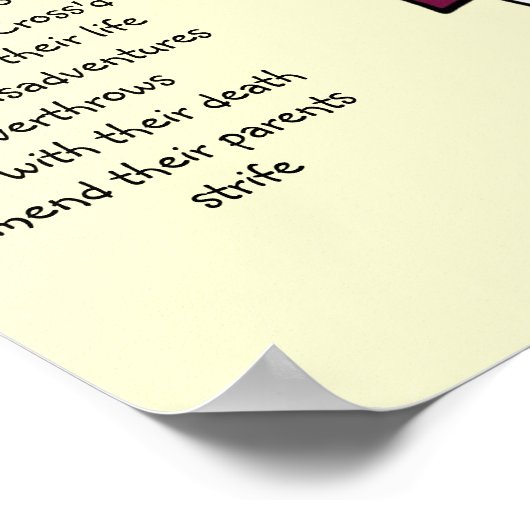 rag doll romeo en Juliet Poster (Hoek)