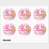 RAG DOLL & TEDDY ~ Get Well Stickers (Vel)