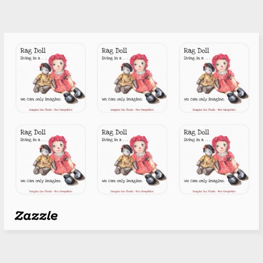 Rag Doll wonen, Stickers (Vel)