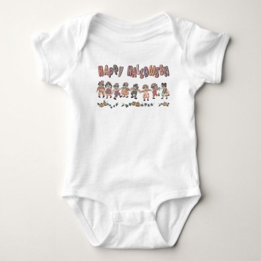 Rag Doll Zombies Feest Baby Romper (Voorkant)