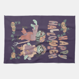 Rag Doll Zombies - Gelukkig Halloween Keukendoek 2 Theedoek