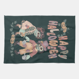 Rag Doll Zombies - Gelukkig Halloween Keukendoek 3 Theedoek