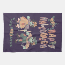 Rag Doll Zombies - Gelukkig Halloween Keukenhanddo Theedoek