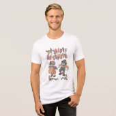 Rag Doll Zombies Halloween Tri-Blend Shirt (Voorkant volledig)