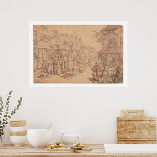 Rag Fair, Petticoat Lane Poster (Keuken)