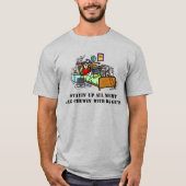 Rag kauwt met de jongens Ham Radio T-shirt (Voorkant)