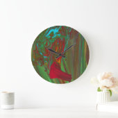 Rag naar rijkdom 1 Vette Rode Groene Abstracte Wan Grote Klok (Huis)