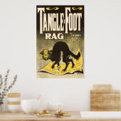 Rag-Poster met driehoekige voet - Vroege Jazz-muzi Poster (Keuken)
