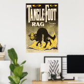 Rag-Poster met driehoekige voet - Vroege Jazz-muzi Poster (Thuiskantoor)