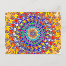 Rag Rug Fractal Briefkaart