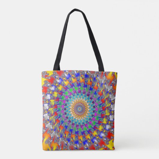 Rag Rug Fractal Tote Bag (Achterkant)