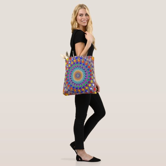 Rag Rug Fractal Tote Bag (Op model)