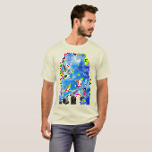 Ragaarwolken - Blauw T-shirt (Voorkant volledig)