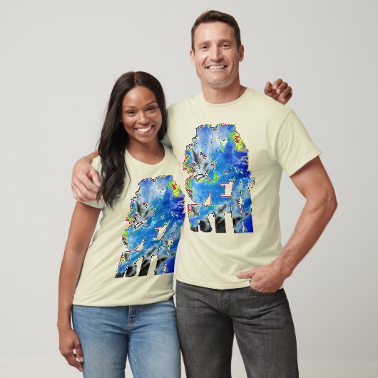Ragaarwolken - Blauw T-shirt (Unisex)