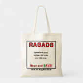RAGADS promoten en BETAALD KRIJGEN! Canvas tas (Voorkant)