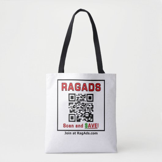 RAGADS promoten en BETAALD KRIJGEN! Tote Bag (Voorkant)