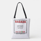RAGADS promoten en BETAALD KRIJGEN! Tote Bag (Achterkant)