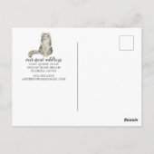 Ragamuffin Cat Moving Announcement Briefkaart (Achterkant)