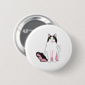 Ragamuffin Cat Ronde Button 5,7 Cm (Voorkant /achterkant)