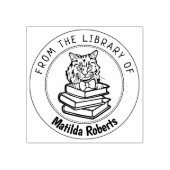 Ragamuffin kat, boek uit de bibliotheek van rubberstempel (Afrduk)