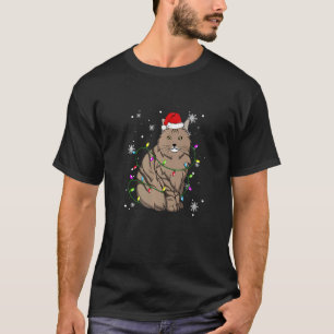 Ragamuffin Kat Kerstlichtjes Kerstkat Sinterklaas T-shirt