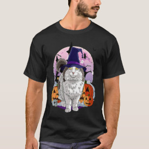 Ragamuffin kat lief Halloween heks pompoen T-shirt