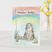 Ragamuffin Kat Pet Sympathie voor regenboogbrug Kaart (Gele Bloem)