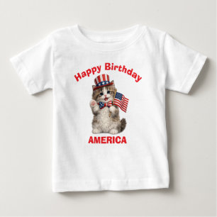Ragamuffin Kitten (1i) Patriottisch Kinder T-Shirt