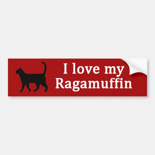 Ragamuffin Liefde Bumpersticker (Voorkant)