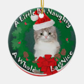 Ragamuffin Naughty or Nice Ornament (Voorkant)