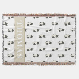 Ragamuffin Tuxedo Huisdier Kat Met Halflang Haar Deken