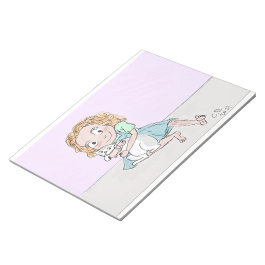 ragamuffins met blonde taarten en taarten notitieblok (Schuin)