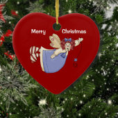 Ragdie Ann Angel Heart Ornament