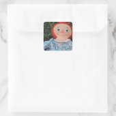 Ragdie Ann Doll 1 Vierkante Sticker (Tas)