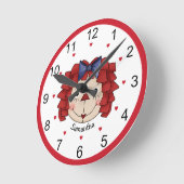 Ragdie Ann Face gepersonaliseerd Ronde Klok (Hoek)