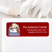 Ragdie Doll Summer Season Return Address Label (Insitu)